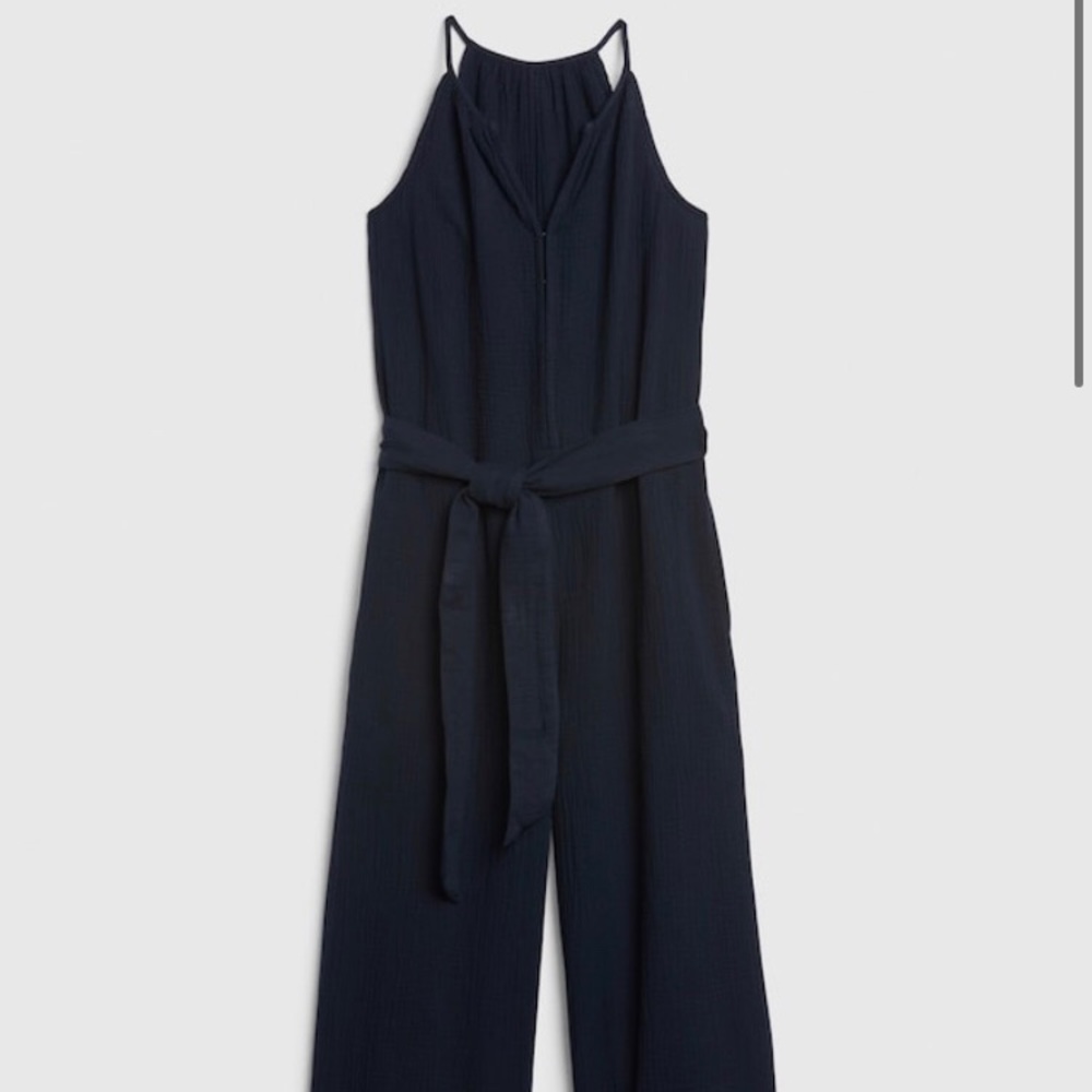 Gap Halterneck Gauze Jumpsuit in size 6